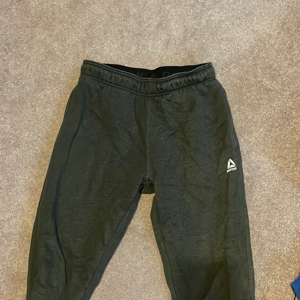 Reebok olive green sweatpants